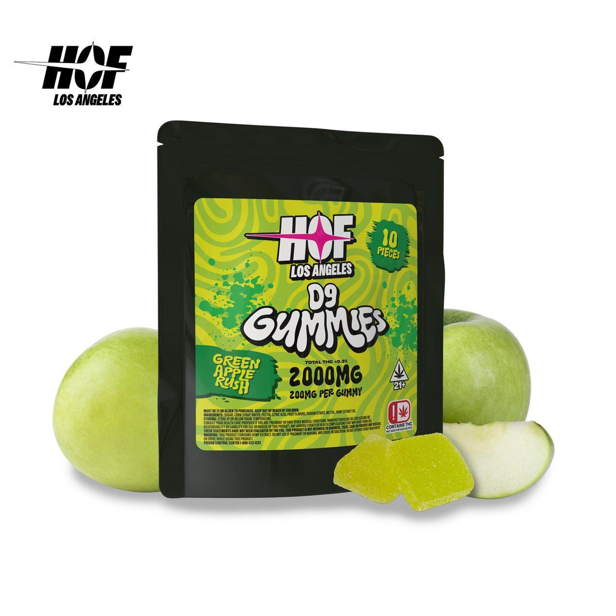 GREEN APPLE RUSH — D9 Gummies